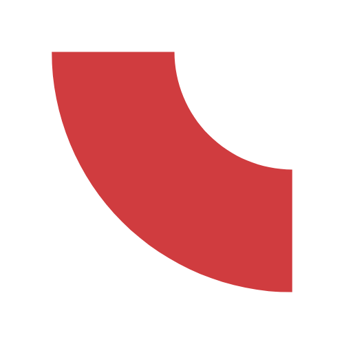 1/4 Circle Element - Red