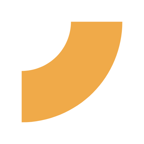 1/4 Circle Element - Yellow